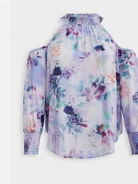 torrid Lavender Floral Off-Shoulder Blouse